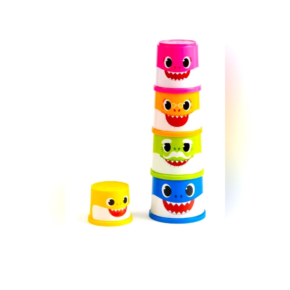 Baby shark stack & play cups— 5ct